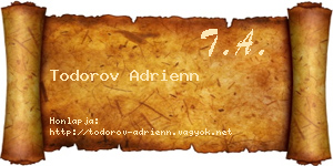 Todorov Adrienn névjegykártya
